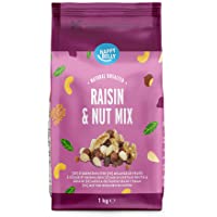 Marca Amazon - Happy Belly Mezcla de frutos secos y pasas- 1000 g